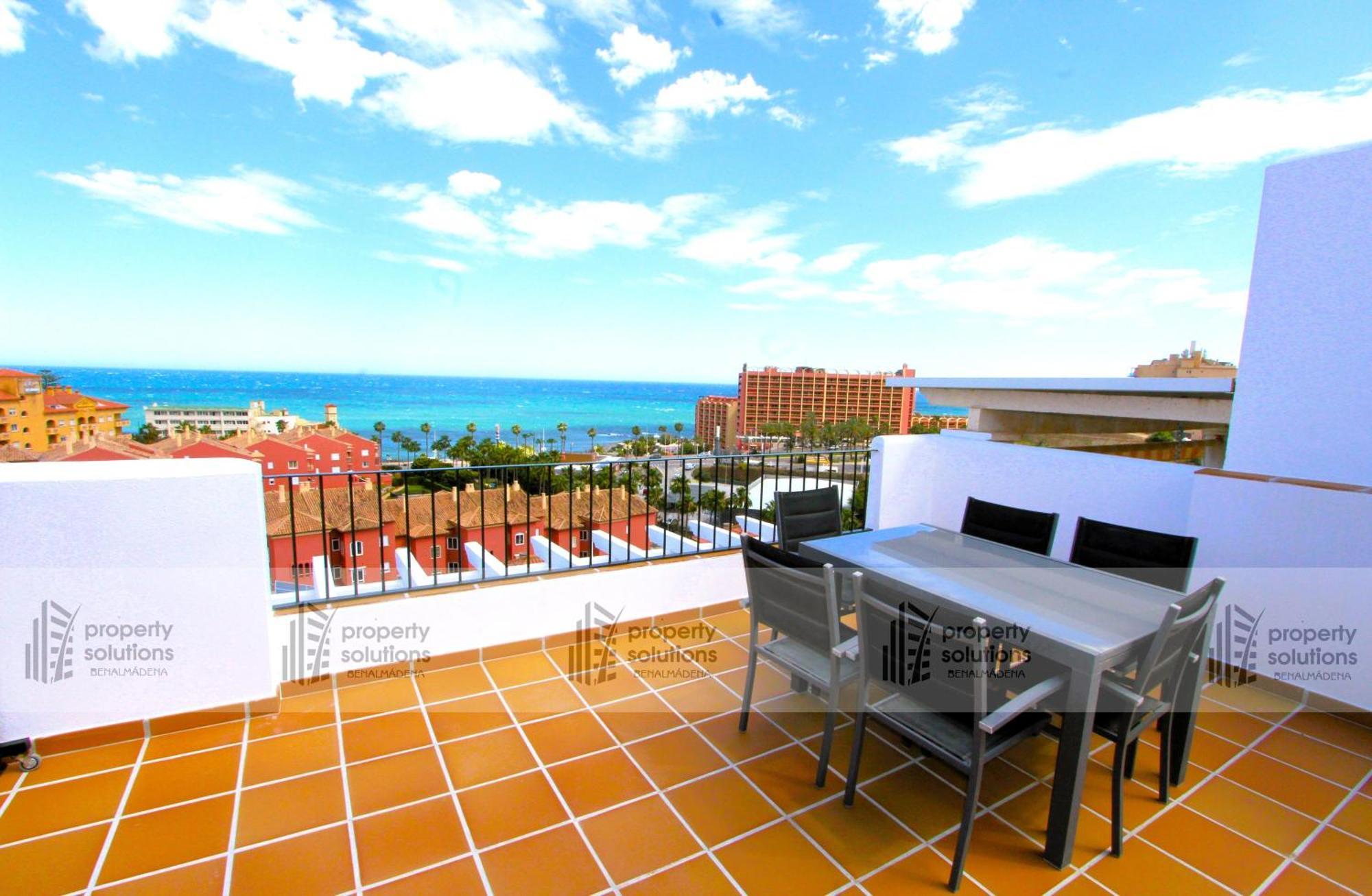 Lomas De Mena, 21 - Atico Con Vistas Al Mar - Piscina Y Barbacoa - Parking Gratis - Excelente Conexion Wifi Daire Benalmádena Dış mekan fotoğraf